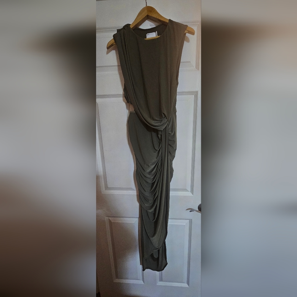ASOS Asymmetrical Khaki Dress